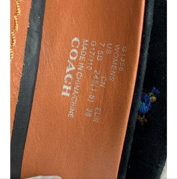 Coach Black Floral Women's Heels - Picture 2 of 3